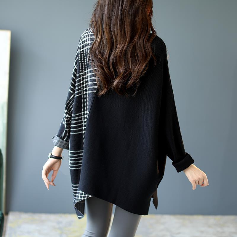 Patchwork-Rollkragenpullover | Colosy