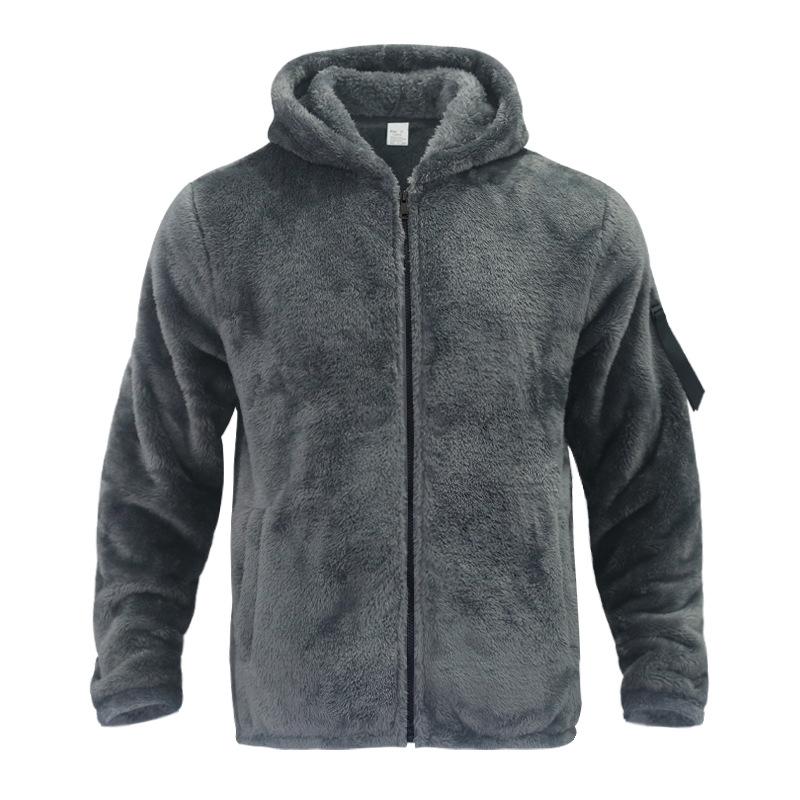 Paul Double-Fleece-Jacke mit Kapuze | Colosy