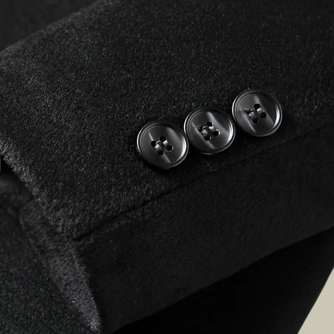 Lange Premium-Wolljacke für Herren | Colosy