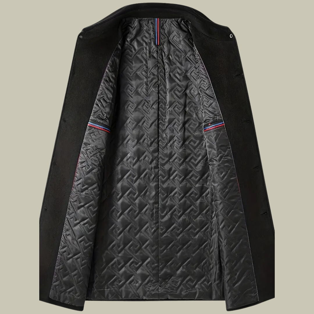 Lange Premium-Wolljacke für Herren | Colosy