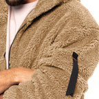 Paul Double-Fleece-Jacke mit Kapuze | Colosy