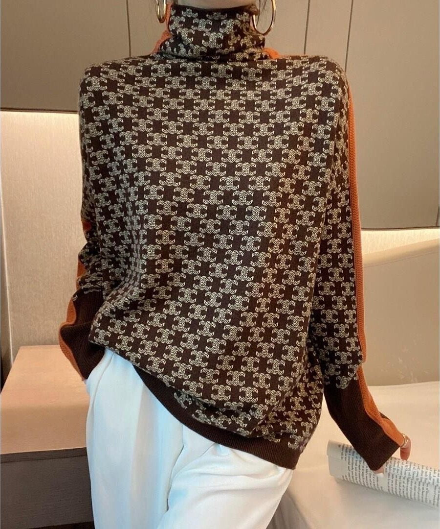 Klassischer Feinstrick-Rollkragenpullover | Colosy