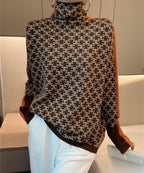 Klassischer Feinstrick-Rollkragenpullover | Colosy