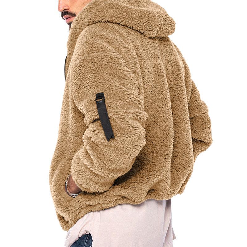 Paul Double-Fleece-Jacke mit Kapuze | Colosy