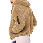 Paul Double-Fleece-Jacke mit Kapuze | Colosy