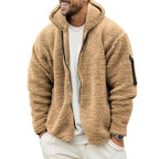 Paul Double-Fleece-Jacke mit Kapuze | Colosy