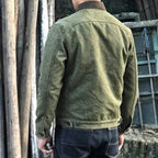 Retro-Motorradjacke für Herren mit Knopfleiste | Colosy