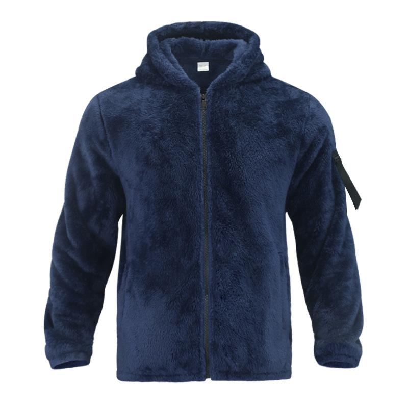 Paul Double-Fleece-Jacke mit Kapuze | Colosy
